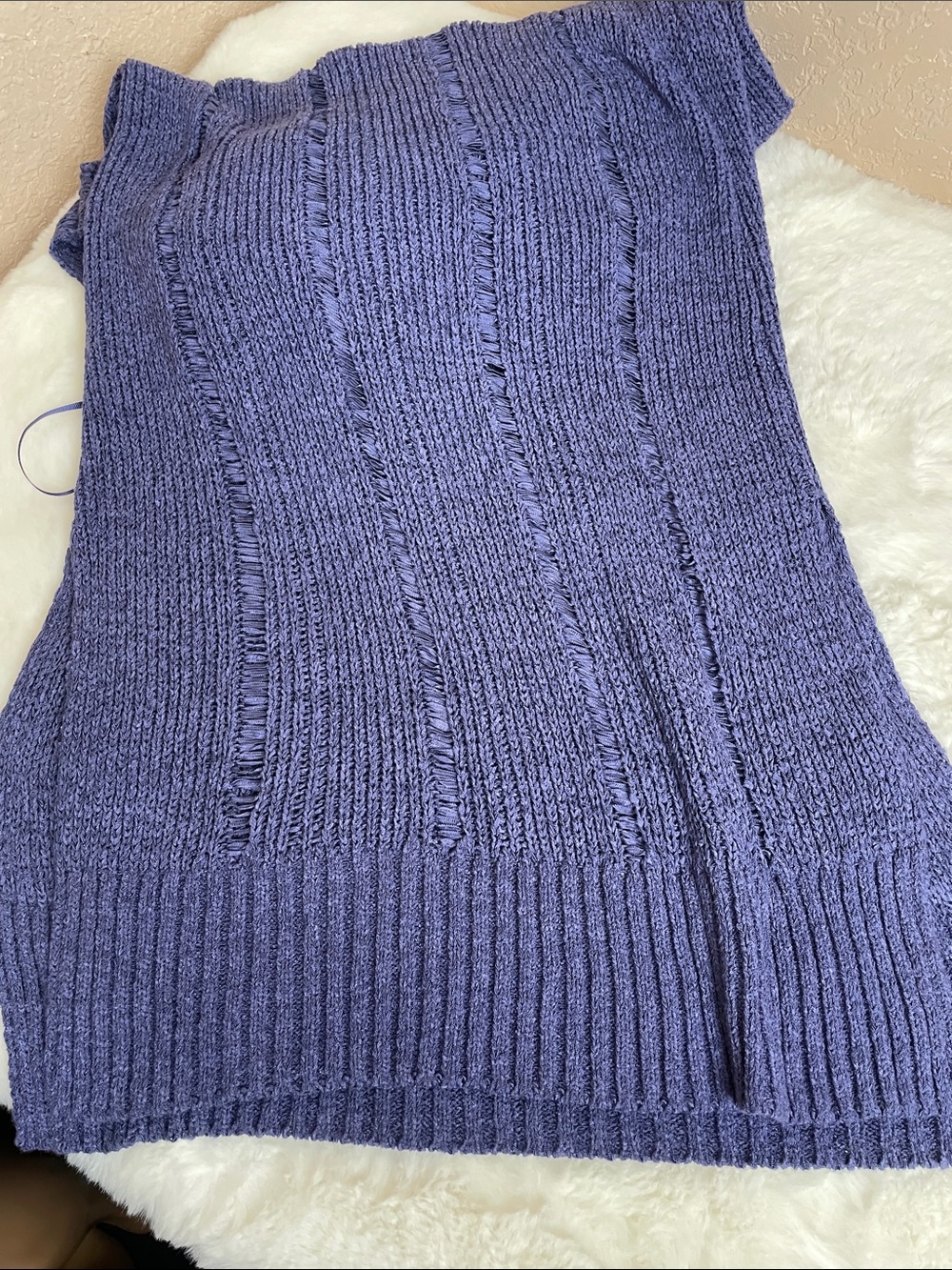 Steve Madden Sleeveless Knit Midi Dress in Vintage Blue - Picture 9 of 9